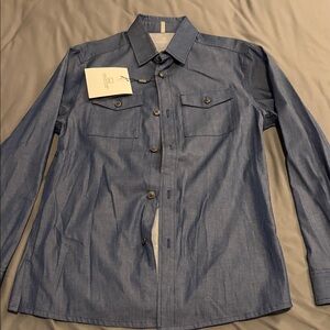 Calvin Klein Collection Blue Dress Shirt